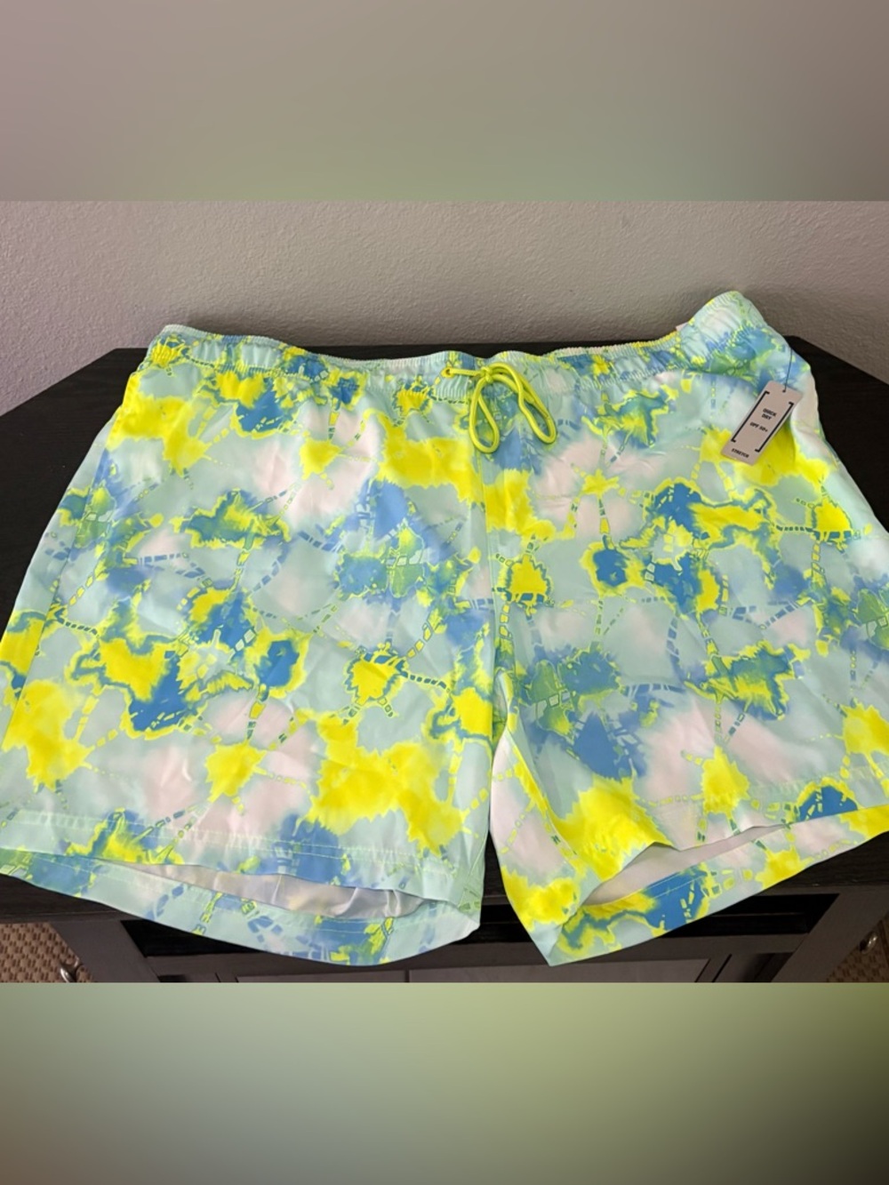 NWT George 3XL men’s blue, green, and yellow swim trunks